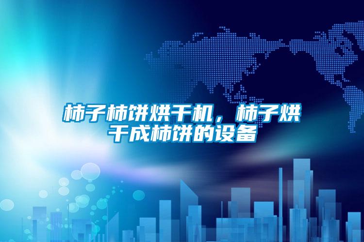柿子柿餅烘干機，柿子烘干成柿餅的設備