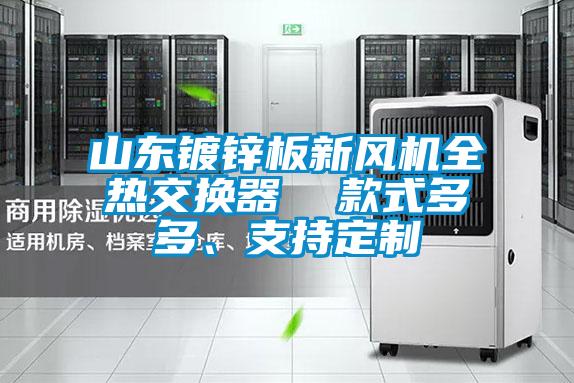 山東鍍鋅板新風機全熱交換器 款式多多、支持定制