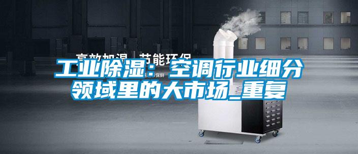 工業除濕：空調行業細分領域里的大市場_重復