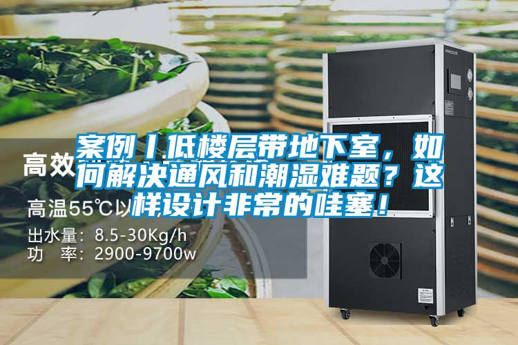 案例丨低樓層帶地下室,如何解決通風和潮濕難題?這樣設計非常的哇塞!