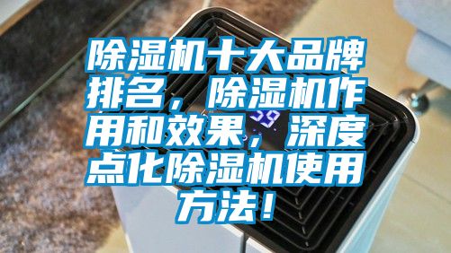 除濕機十大品牌排名,除濕機作用和效果,深度點化除濕機使用方法!