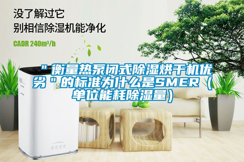 "衡量熱泵閉式除濕烘干機優劣"的標準為什么是SMER(單位能耗除濕量)