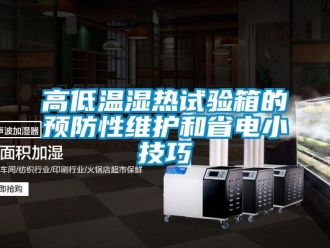 常見問題高低溫濕熱試驗(yàn)箱的預(yù)防性維護(hù)和省電小技巧